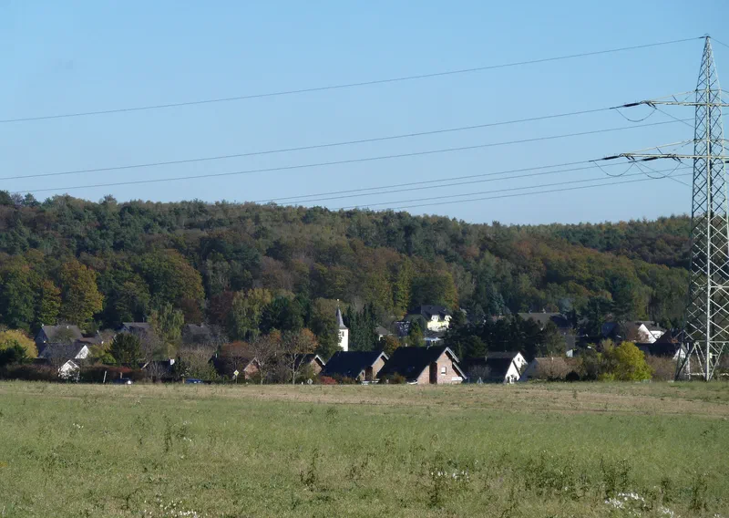 Blick über die Felder auf Schaven